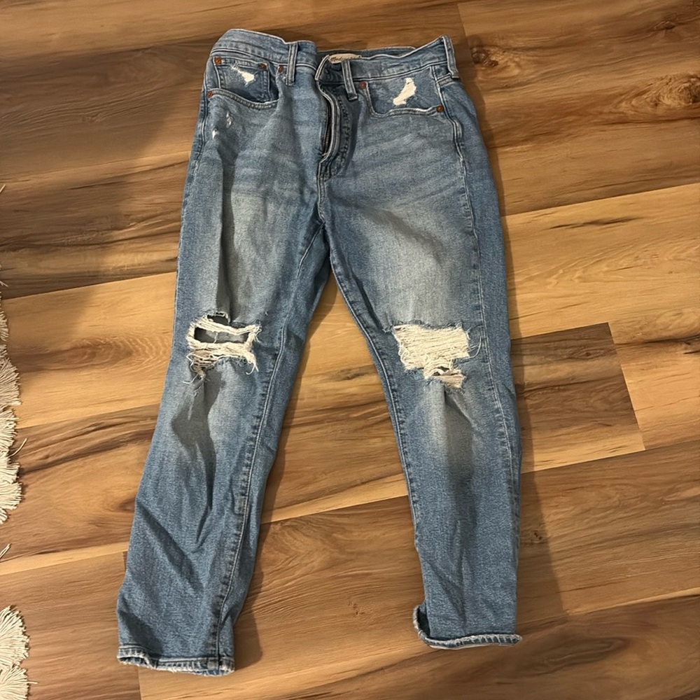 Madewell the perfect vintage jean distressed size 28p